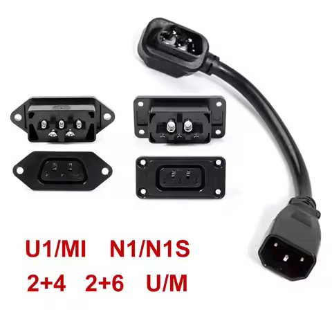 Niu M/U/N1/N1s Lithium Battery Charging Cable Connector Adapter E-bike 2+4 2+6 Power Socket U1/M1 Ch