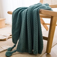 YOULI | ผ้าห่มปักทอแบบโบฮีเมียนเรโทรพร้อมพู่