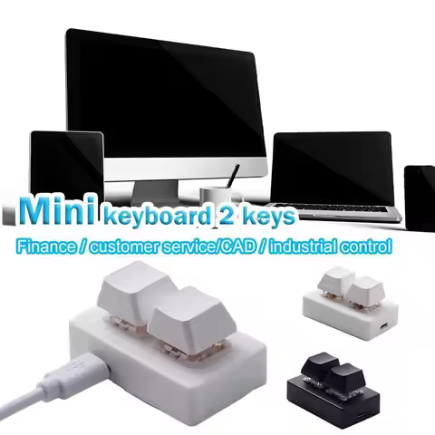 2-key Custom Keyboard With RGB Lights Wired Version Custom Mini Keyboard Copy And Paste Mechanical K