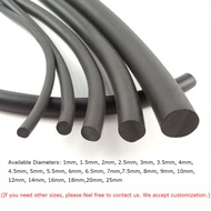 1-10 Meter Diameter 1-30mm Cylinder NBR Nitrile Rubber Sealing Strip Black Solid Round Seal