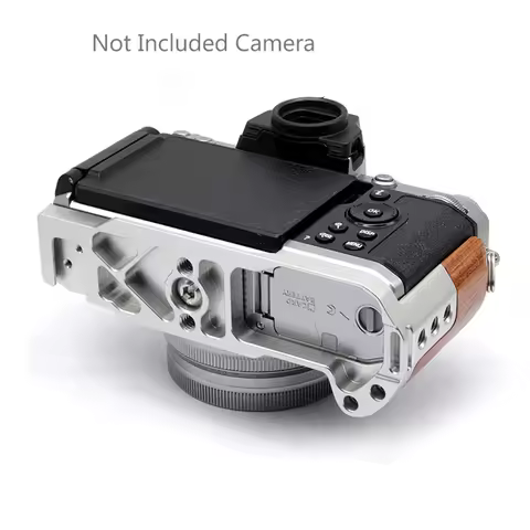 Solid Quick Release L Plate Wooden Side Handle Bracket Handgrip For NIKON ZFC Digital Camera Tripod 