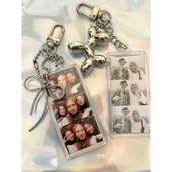 GANTUNGAN Charm Poodle Photostrip Ribbon Keychain