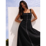 L0FT square neck dress