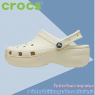 【รับประกันของแท้ 100%】CROCS CLASSIC CLOG Women's SANDALS 206750-001รองเท้าแตะและรองเท้าแตะระบายอากาศกันลื่น
