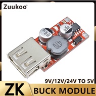 【ON SALE】9V 12V/24V to 5V 3A CAR USB Charger Module DC Buck Step Down Converter DIY 150K
