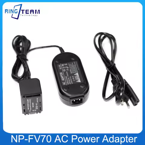 NP-FV70 FV30 FV100 Dummy Battery + AC-E6 AC Power Adapter For Sony HDR-TG3E FDR-AX100E FDR-AX30 FDR-