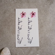 Tato temporer Bunga Tulisan Rose Lucu B / Temporary tattoo tahan air / fake tatto Stiker tatto palsu