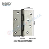 KEND HINGE ST.STEEL SEL0007 4X3X2.4 2BB US32D Walnut Djaja