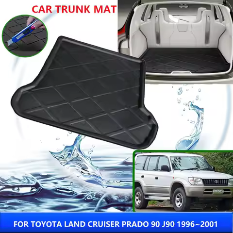 Trunk Mat For Toyota Land Cruiser Prado 90 J90 FJ90 LC90 1996~2001 High Temperature Resistant Storag