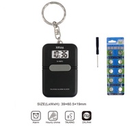 XINJIA XINJIA Electronic Voice Hourly Times Clock Clock Mystery Elderly Chinese Speaking Keychain Wa