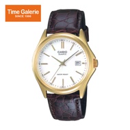 Casio General MTP-1183Q-7A Dark Brown Genuine Leather Band Men Watch