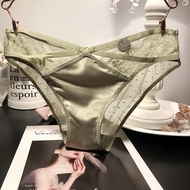 Summer Hollow Temptation Cross Sexy Hot Lace Net Panties Women's Elegant Cotton Perspective Briefs 3 Get 1 Free