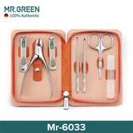 MR.GREEN【Mr-6033】7Pcsเซตทำเล็บรักษาโรคเท้าชุดชุดกรรไกรตัดเล็บสแตนเลสกรรไกรตัดเล็บมืออาชีพพร้อมกระเป๋