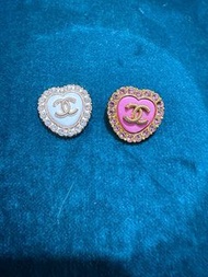 Chanel 心形中古鈕扣
