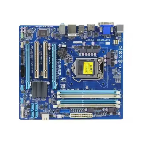 Gigabyte / Gigabyte B75M-D3H 1155-pin DDR3 All-Solid-State Quad Slot with HDMI B75 Motherboard