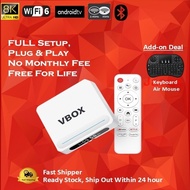 Latest Version Android 14.0 TV Box 8K Full_Set Malaysia Plug