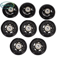 8 Pack Inline Skate Wheels Indoor/Outdoor Roller Skate Wheels Replacement Wheels with Bearing 64mm
