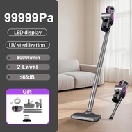 JameMirs 99999Pa Vacuum Cleaner Cordless 2 Gear LED Display Household Wireless Wet & Dry Vacuum Clea