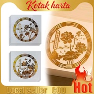 【READY STOCK】Chinese-Style Lotus Purification Picture/Toilet Paper Lotus Pattern/Koi Metal Sticker/S