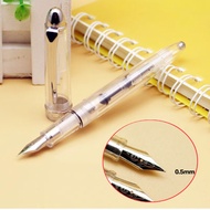 1pc New 2017 WING SUNG 9133 Transparent Plastic Fountain Pen Fine Nib 0.5mm Gift