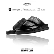 LEMANS LS5.14 cowhide cross-strap sandals, 2-layer fragrant rubber sole, youthful 3-layer leather st