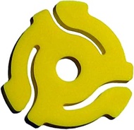 (10 Pack) TEN Yellow Plastic 45 RPM 7 Inch Vinyl Record Adaptor - 7" Inserts