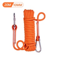 Climbing/Hiking Rope for Hammock Duyan Safety Rescue Utility Rope with 2 Climbing Buckles 10M/20M