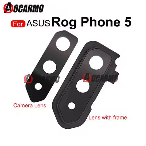 Back Camera Lens For ASUS ROG Phone 5 6 ROG6 Rog5 Rear Camera Lens With Frame Replacement Part
