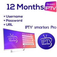 SMARTERS Pro IPTV subscription 12 months M3U ANDROID MAG