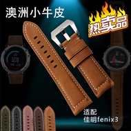 Garmin Garmin strap Fenix3 leather strap men s HR head resistance 3 manual leather strap outdoors im