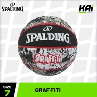 SPALDING NBA Basketball Grafitti Basketball Size 7 - BlackRed