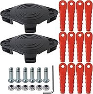 2 AF-100 Polycarbonate Replacement Head Blades for Black Decker GH900, GH600, LSTE525, LST300, BESTA