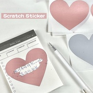 Creative love sticker scratch-off lottery scratch seal sticker confession greeting card decorative s