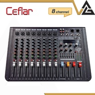 CEFLAR CX-80 มิกเซอร์ สเตอริโอ 8 input XLR Combo Jack บลูทูธ มีเอฟเฟ็คไมค์ 7 EQ Bluetooth Mixer