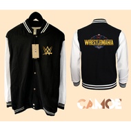 WrestleMania Wrestle Mania Vegas 41 Logo WWE Varsity Baseball Jacket