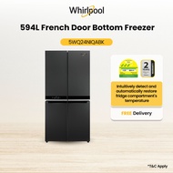 Whirlpool 5WQ24NIQABK 6TH SENSE JumboFlexi 594L French Door Bottom Freezer with 2 Years Warranty