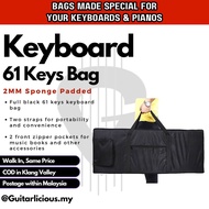 61 Keys Padded Keyboard Bag (2mm Padded) (KY01) 61keys electronic keyboard piano travel bag portable