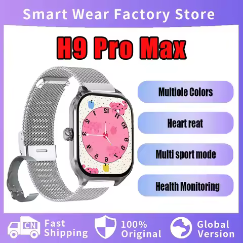 H9 Pro MAX New Smart Watch 2.01-inch HD Display Bluetooth Message Alert Sports Mode Smartwatch For M
