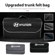 Car Trunk Storage Box Tidying Bag For Hyundai Genesis N-LINE I10 I20 I30 I40 IX20 IX35 Kona Tiburon