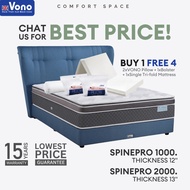 🔥 Free Install 🔥 Vono SpinePro 1000/2000 Mattress | 12"/13" inches  | 15 Years Warranty | SpinePro |