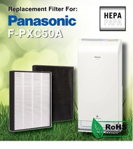 Panasonic F-PXC50A Compatible Replacement HEPA Filter [Free Alcohol Swab] [SG Seller] [7 Days Warranty] [HEPAPAPA]