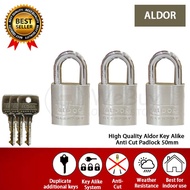 ALDOR KEY ALIKE PADLOCK 50MM (HIGH QUALITY)/ MANGGA KUNCI/高品质锁头