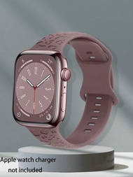 1入組豹紋印花可兼容Apple Watch錶帶，38毫米、40毫米、41毫米、42毫米、44毫米、45毫米、49毫米，柔軟的矽膠防水透氣和親膚錶帶，與Apple Watch帶和Apple Watch系列完全兼容，適用於女性和男性