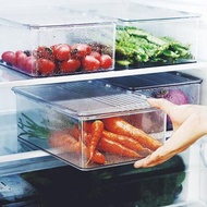 霜山｜掀蓋式層疊PET耐凍冰箱蔬果生鮮收納盒-3入