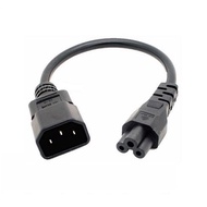 IEC 320 C14 to C5 Cloverleaf 3 Pin Plug PC AC Power Short Adapter Cable