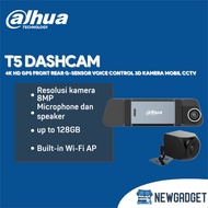 DAHUA T5 DASHCAM 4K HD GPS FRONT REAR G-SENSOR VOICE CONTROL 3D CAR CCTV CAMERA
