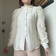 KEMEJA JENNIFER TOP women's tops, viral korean style work blouse shirts by biel the label