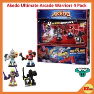 Moose Akedo Ultimate Arcade Warriors - Warrior Collector 4 Pack Mini Battling Action Figures 14245 - 14249