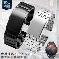 Suitable for Dissay DZ7395 DZ7315 DZ7396 Men's Solid Stainless Steel Bracelet Large Size 26 28mm