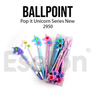 12pcs Pulpen Gel POP IT UNICORN 2953 / 1pack Pulpen Gel Fancy